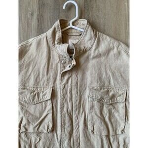 H&M Women's SMALL 4-Pocket Zip Button Tie-Waist Casual Jacket Utility Outdoor